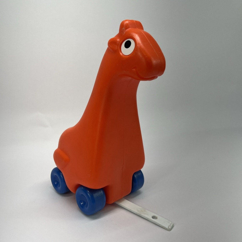 Little Tikes Vintage Zoo Animal Pull Along Giraffe Train‎ Line Orange